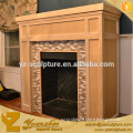 White Marble Fireplace with Carvings